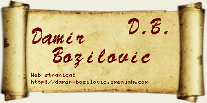 Damir Božilović vizit kartica